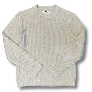 TOPMAN Chunky Knitted Sweater, Size Large, Grey